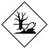 Panneau pour transport - ADR EHS - Substance dangereuse pour l’environnement, ADR EHS, Noir sur blanc, Polyester laminé, 200,00 mm (l) x 200,00 mm (H)